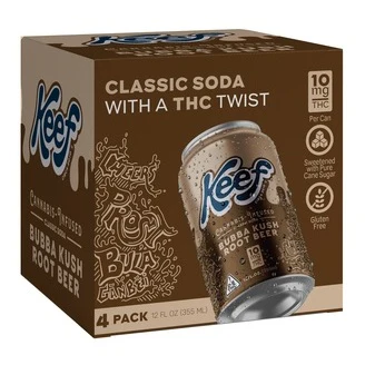 Keef Root Beer 10mg THC 4-Pack Cans