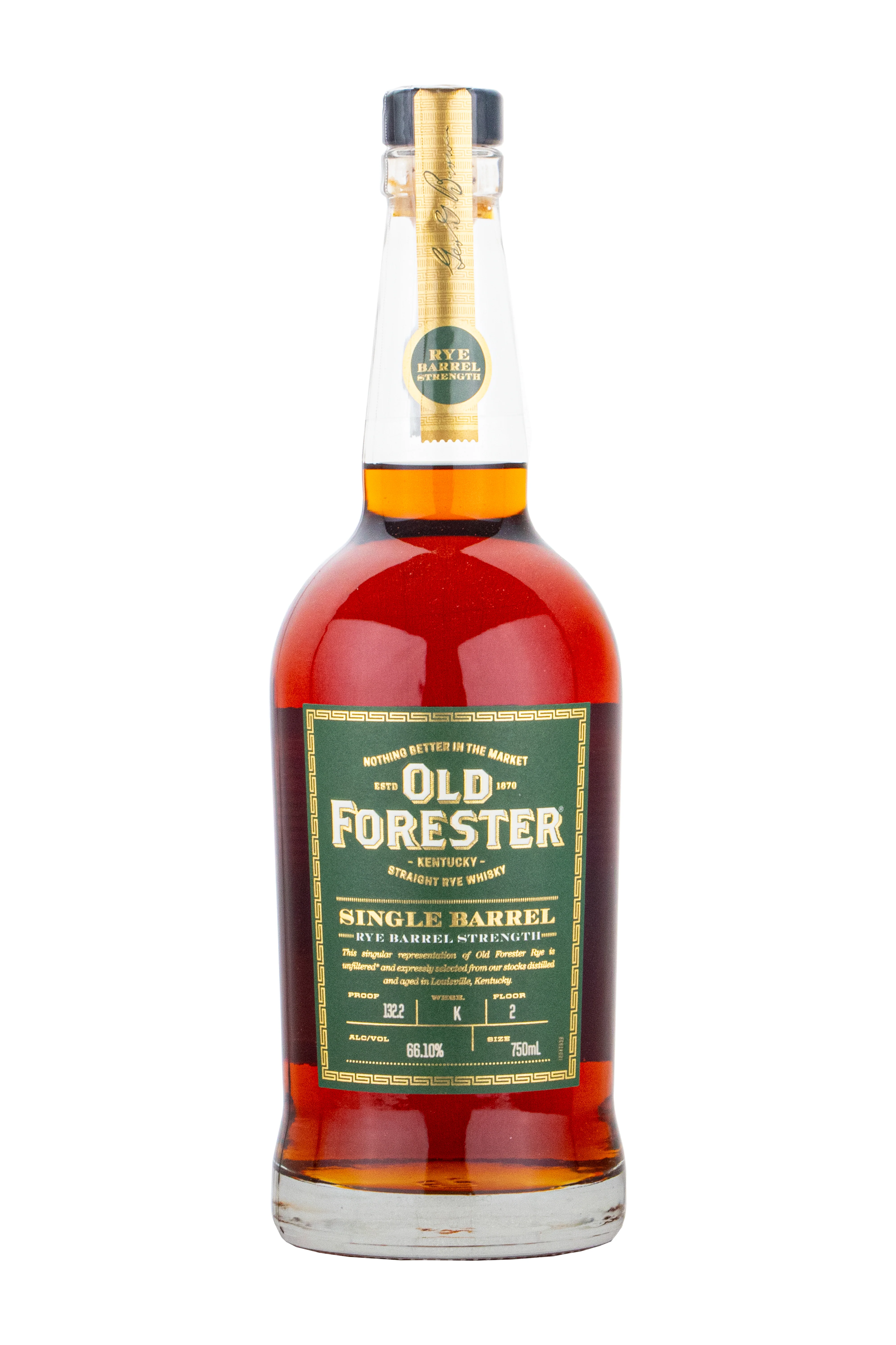 Old Forester Single Barrel Barrel Strength Rye
