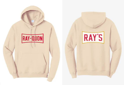 Ray-Quon Cream Hoodie