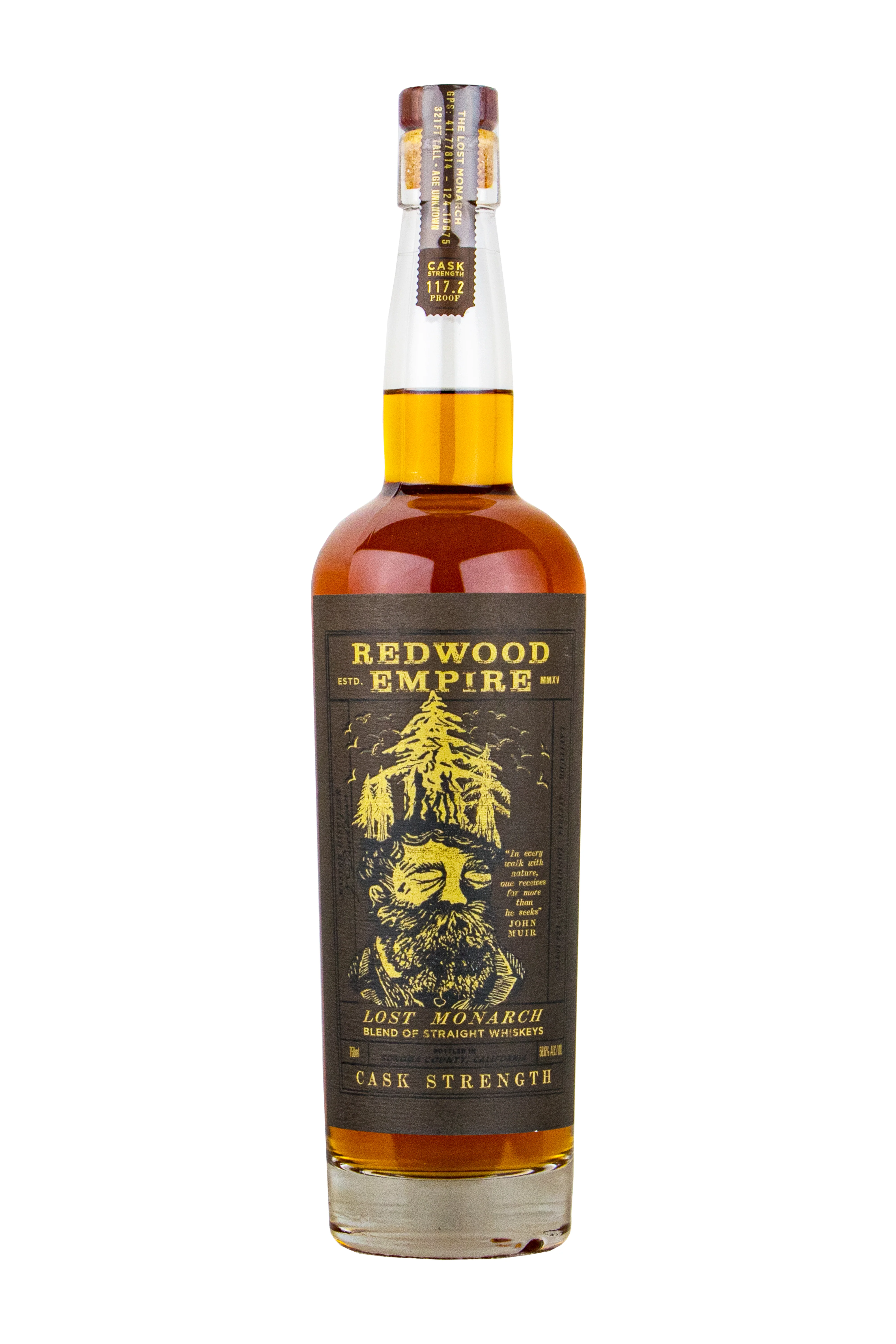 Redwood Empire Cask Strength Lost Monarch Whiskey
